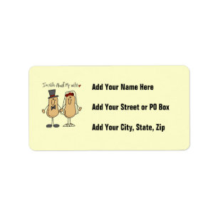 Nuts About My Wife T-shirts and Gifts Label