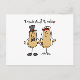 Nuts About My Wife T-shirts and Gifts Postcard
