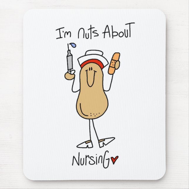Nuts About Nursing Mouse Mat (Front)