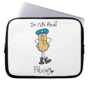 Nuts About Policing T-shirts and Gifts Laptop Sleeve