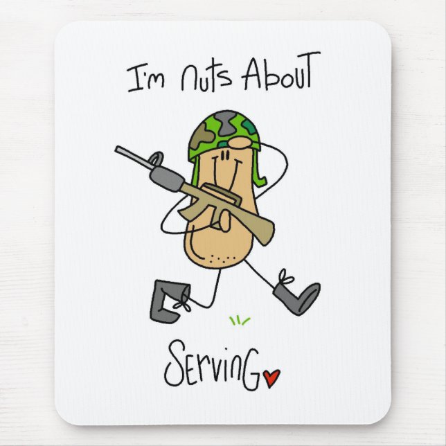 Nuts About Serving Mouse Mat (Front)