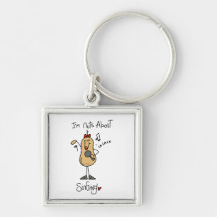 Nuts About Singing T-shirts and Gifts Key Ring