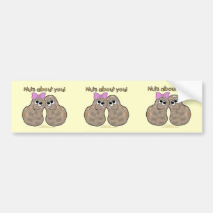 Nuts About You! Bumper Sticker
