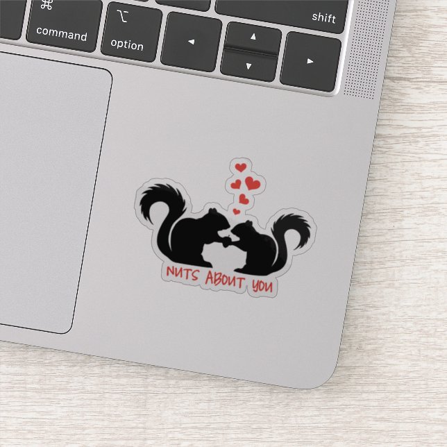 Nuts about you, cute squirrels (Detail)