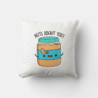 Nuts About You Funny Peanut Butter Pun 
