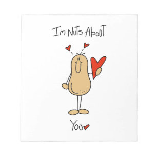 Nuts About You T-shirts and Gifts Notepad
