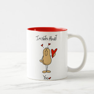 Nuts About You T-shirts and Gifts Two-Tone Coffee Mug