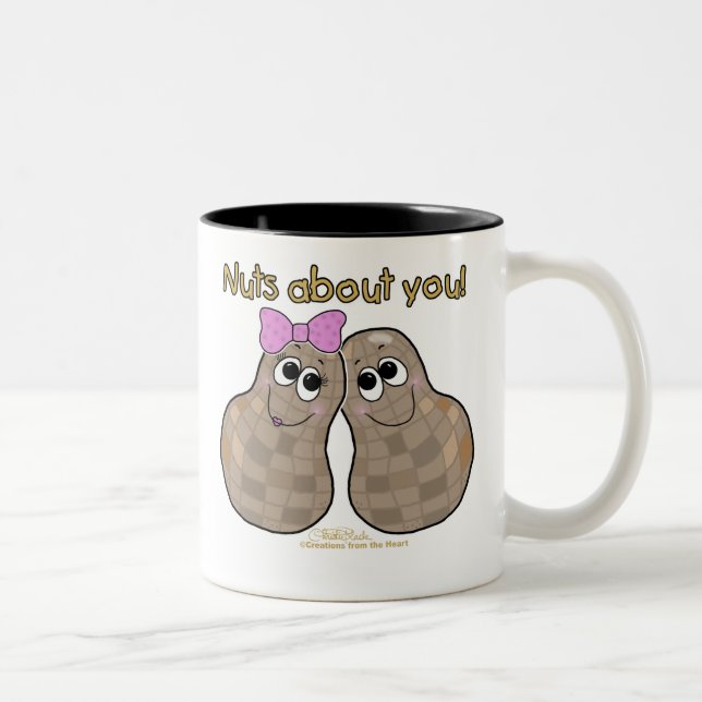 Nuts About You! Two-Tone Coffee Mug (Right)