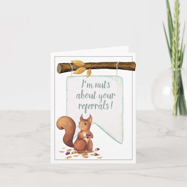 Nuts About Your Referrals Business Card (Front)