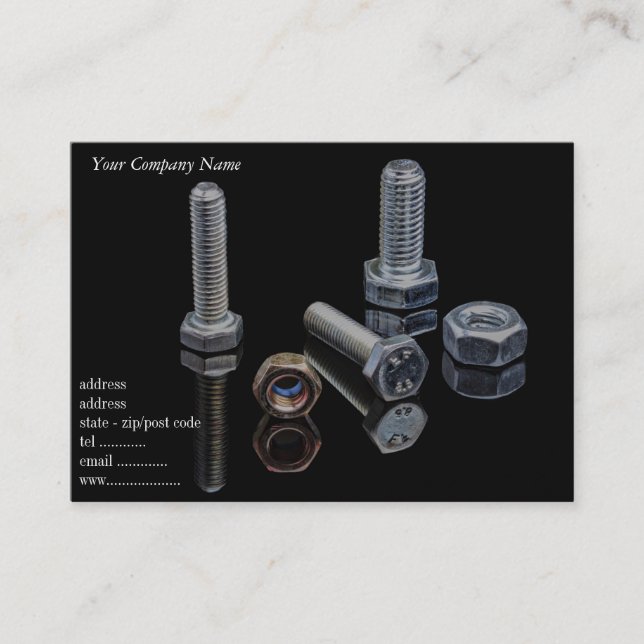 Nuts and Bolts Business Card (Front)