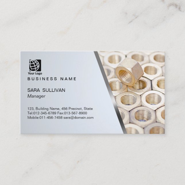 Nuts and Bolts Hardware Supplies Business Card (Front)