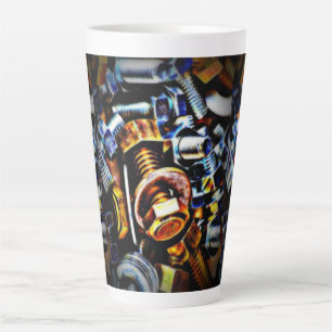 Nuts and Bolts Pop Art Latte Mug