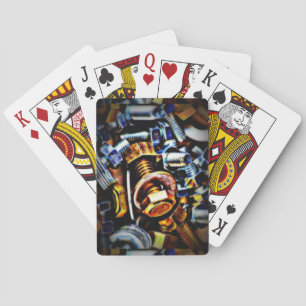 Nuts and Bolts Pop Art Playing Cards