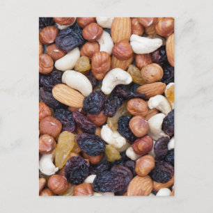 Nuts and raisins postcard