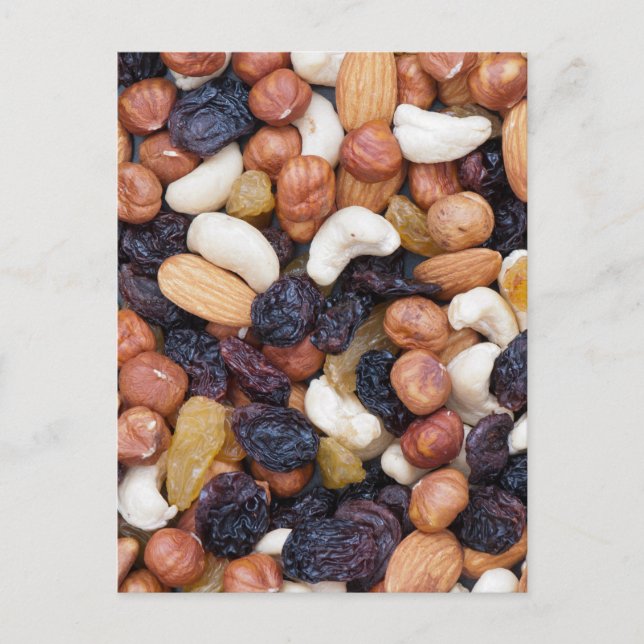 Nuts and raisins postcard (Front)