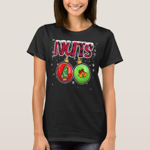 Nuts Chest Christmas  Matching Couple Chestnuts T-Shirt