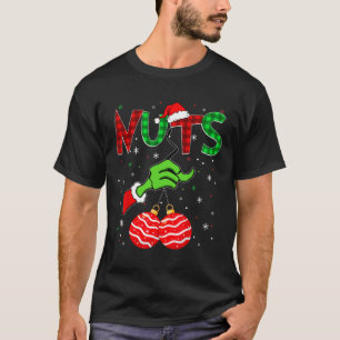 Nuts Christmas Xmas Santa Men Women Adult Couple M T-Shirt