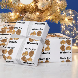 Nuts For Walnuts Funny Wrapping Paper