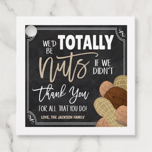 Nuts Gift Tag (Front)
