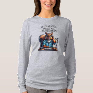 Nuts In The Office - funny workplace squirrel T-Shirt