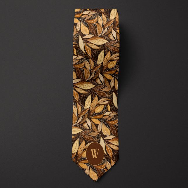 Nutshell Brown Botanical Tie (Creator Uploaded)