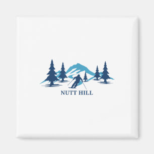 Nutt Hill Wisconsin Ski Resort Skiing Skier _1 Magnet