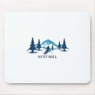 Nutt Hill Wisconsin Ski Resort Skiing Skier _1 Mouse Mat