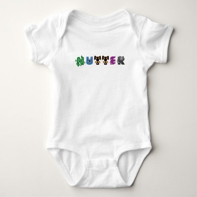 Nutter Animals Baby Bodysuit (Front)