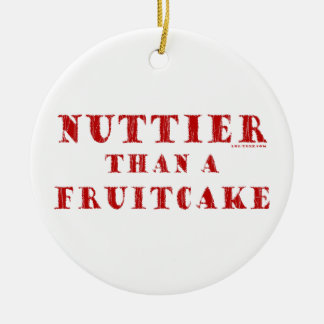 Nuttier Than a Fruitcake Ceramic Tree Decoration
