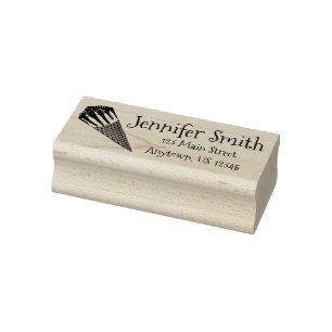Nutty Buddy Peanut Ice Cream Cone Foodie Address Rubber Stamp