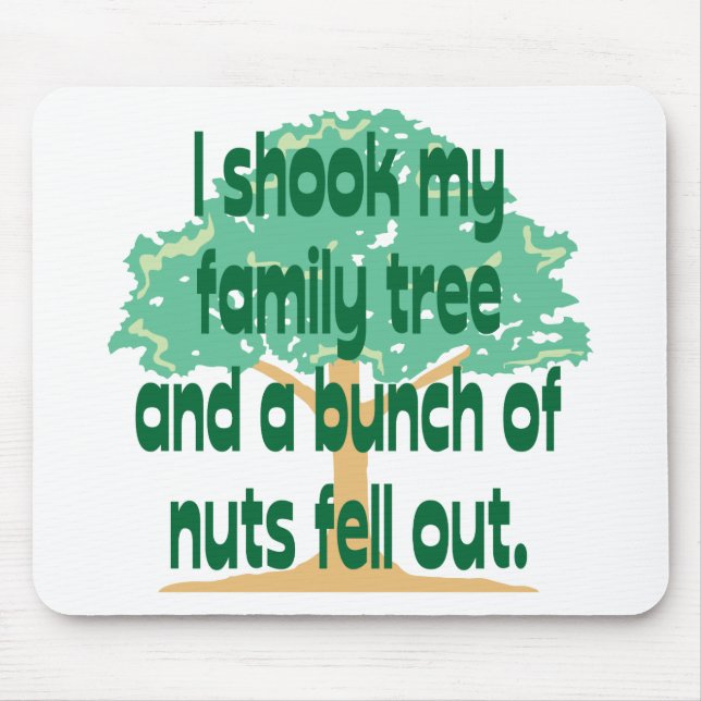 Nutty Family Mouse Mat (Front)