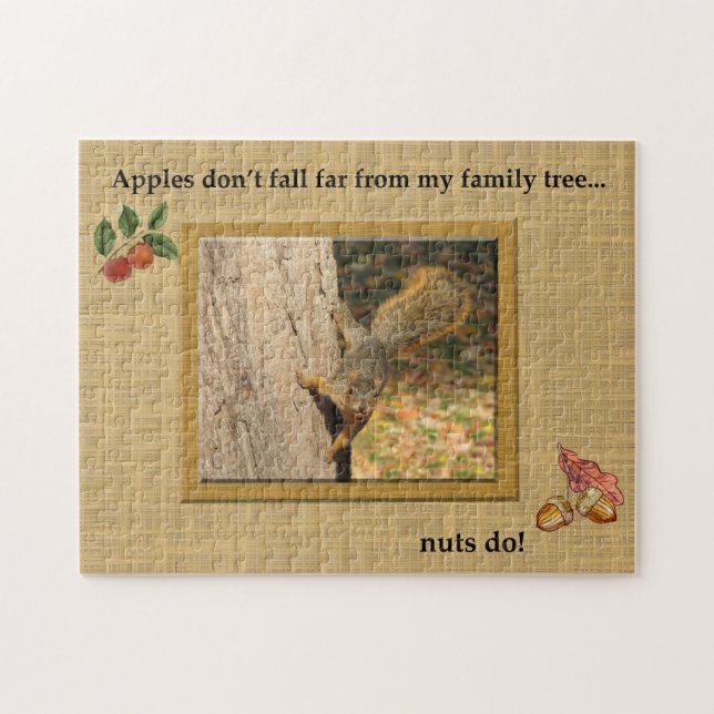 Nutty Family Squirrel Jigsaw Puzzle (Horizontal)