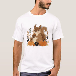Nutty Harvest Squirrel�s Autumn Treasure Classic T T-Shirt