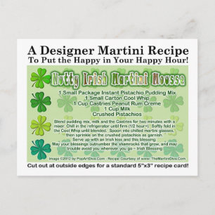 Nutty Irish Martini Mousse Recipe Postcard