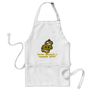 Nutty Monkey How About I Spank You Standard Apron