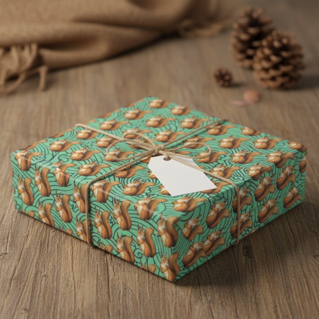 Nutty & Nice: Squirrel-Themed Wrapping Paper (Nutty & Nice: Squirrel-Themed Wrapping Paper)