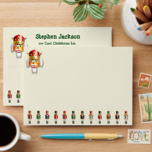 Nutty Nutcracker King Cartoon Envelope