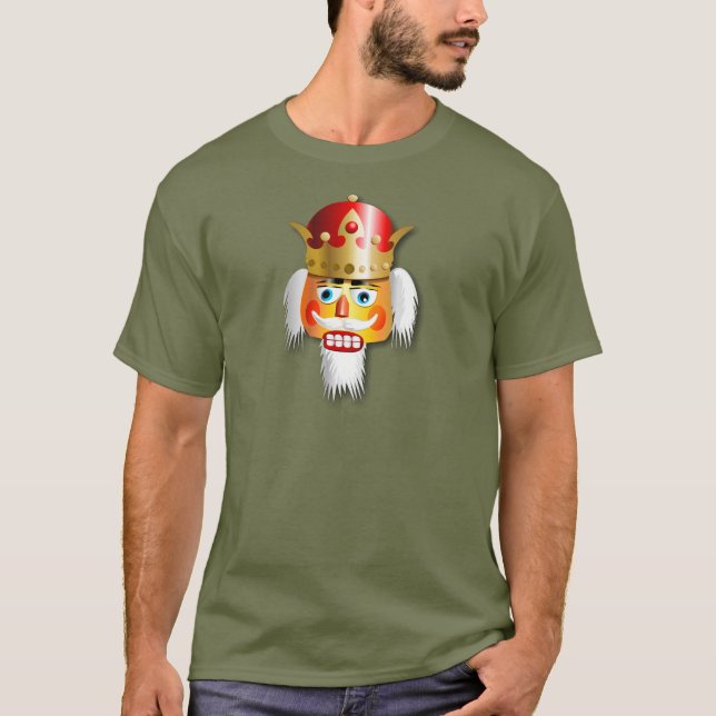 Nutty Nutcracker King Cartoon T-Shirt (Front)