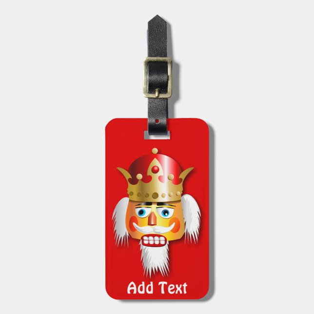 Nutty Nutcracker King Luggage Tag (Front Vertical)