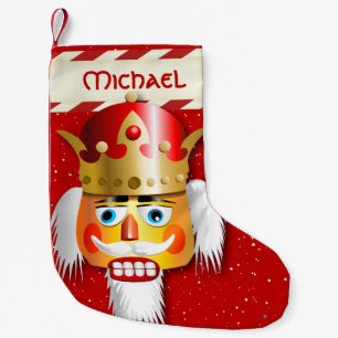 Nutty Nutcracker King Small Christmas Stocking