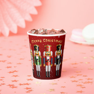 Nutty Nutcracker Toy Soldiers Paper Cups