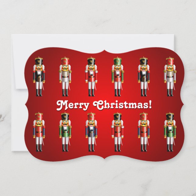Nutty Nutcrackers Holiday Card (Front)