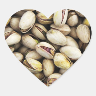 Nutty Pistachio Pile Heart Sticker