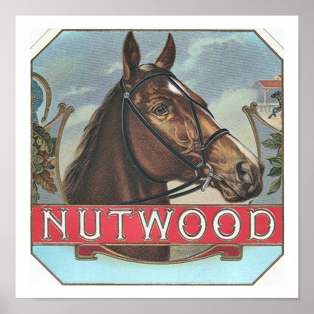 Nutwood Famous Vintage Racehorse Poster (Front)