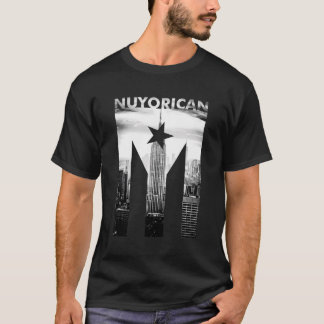 Nuyorican Flag Of Puerto Rico Print T-Shirt