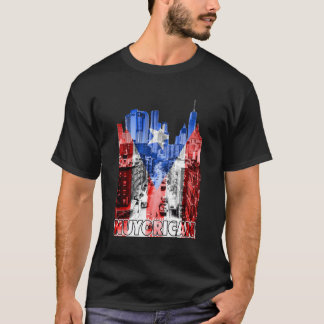 Nuyorican Flag Of Puerto Rico Tshirt