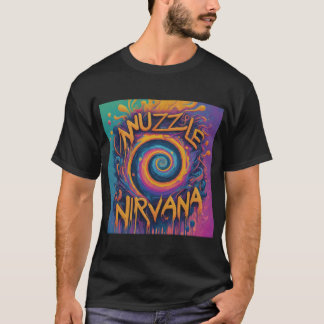 Nuzzle into Nirvana design T-shirt 
