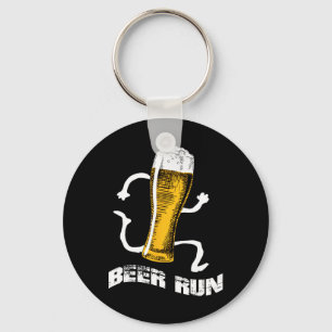 NV004 Fun Beer s For Men Women Beer a run  Key Ring