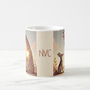 NVC Giraffe and Jackal - Nonviolent Communication Coffee Mug