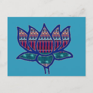 NVN724 Lotus Flower Pure Spiritual Yoga Meditation Postcard